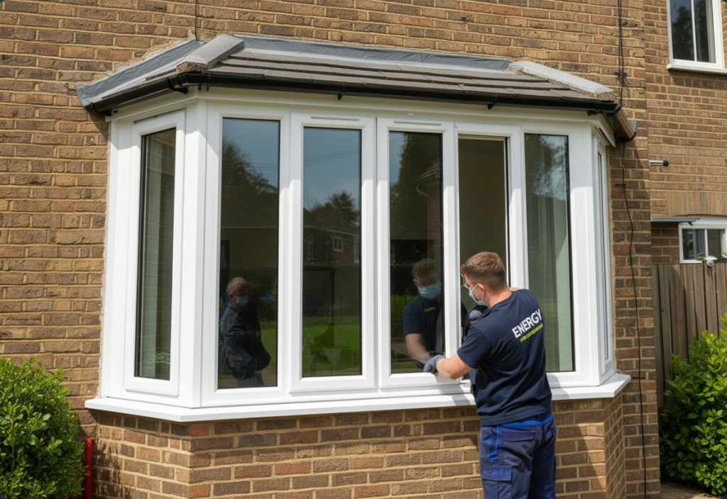 ESW team installing energy-efficient windows